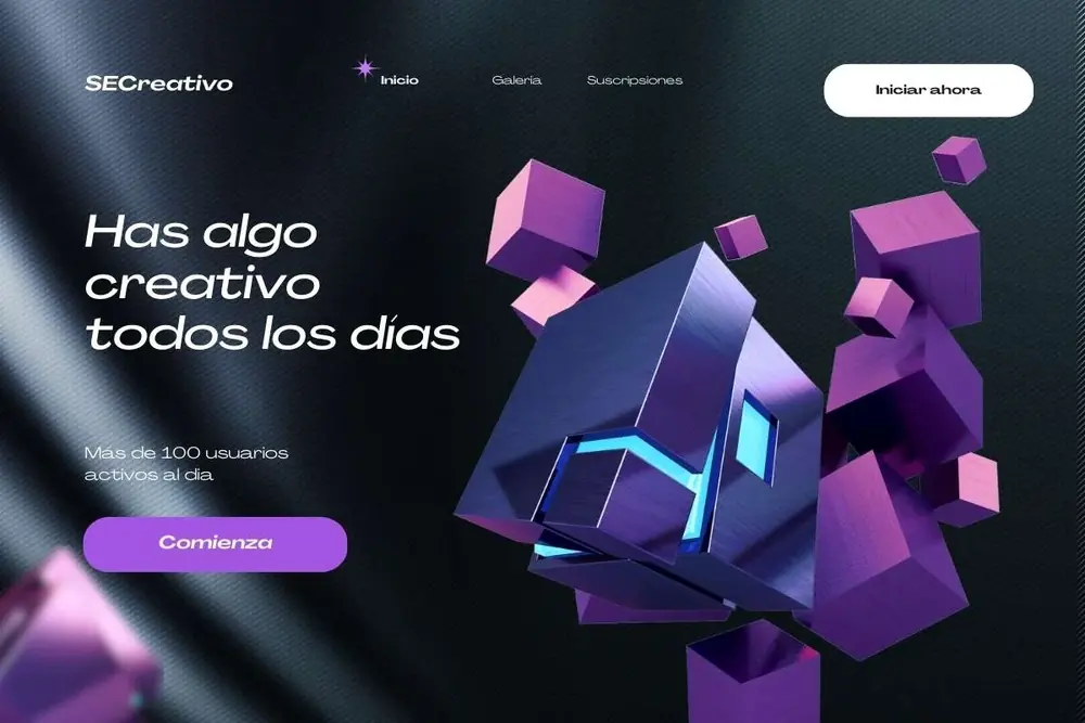 Diseño de portada web realizado por MiNegocioMex
