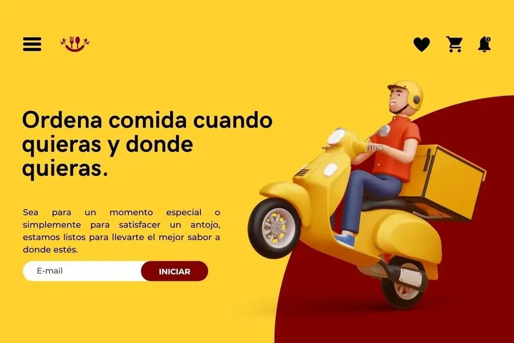 Diseño de portada web realizado por MiNegocioMex
