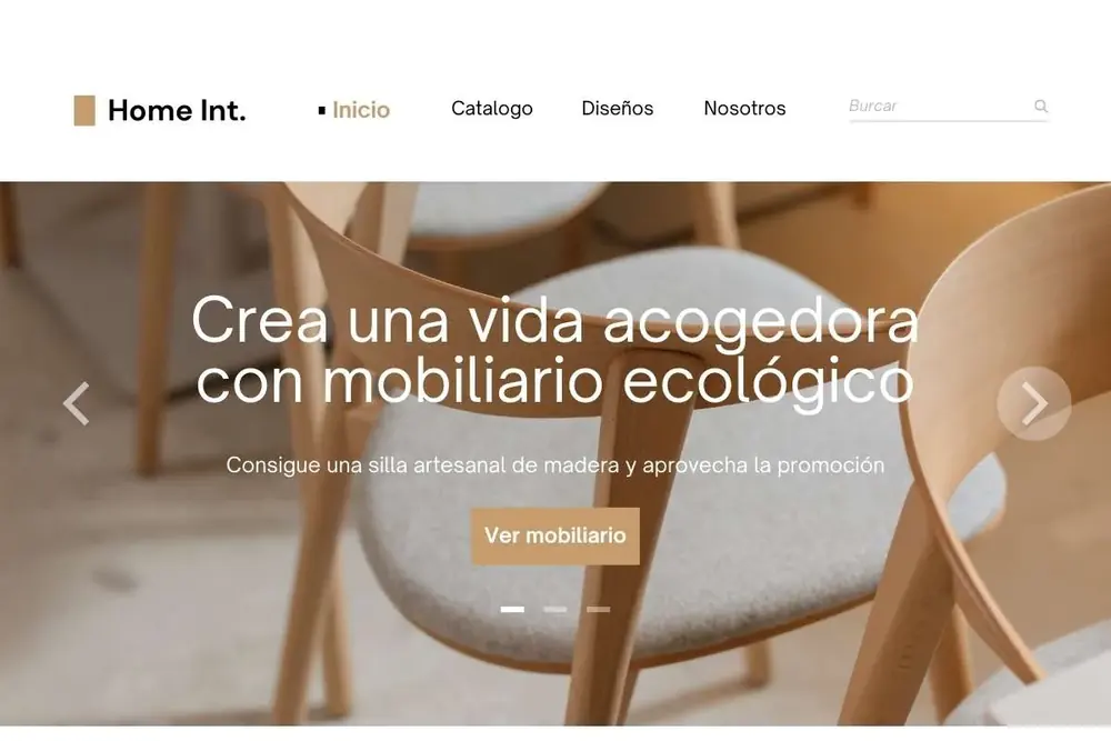 Diseño de portada web realizado por MiNegocioMex